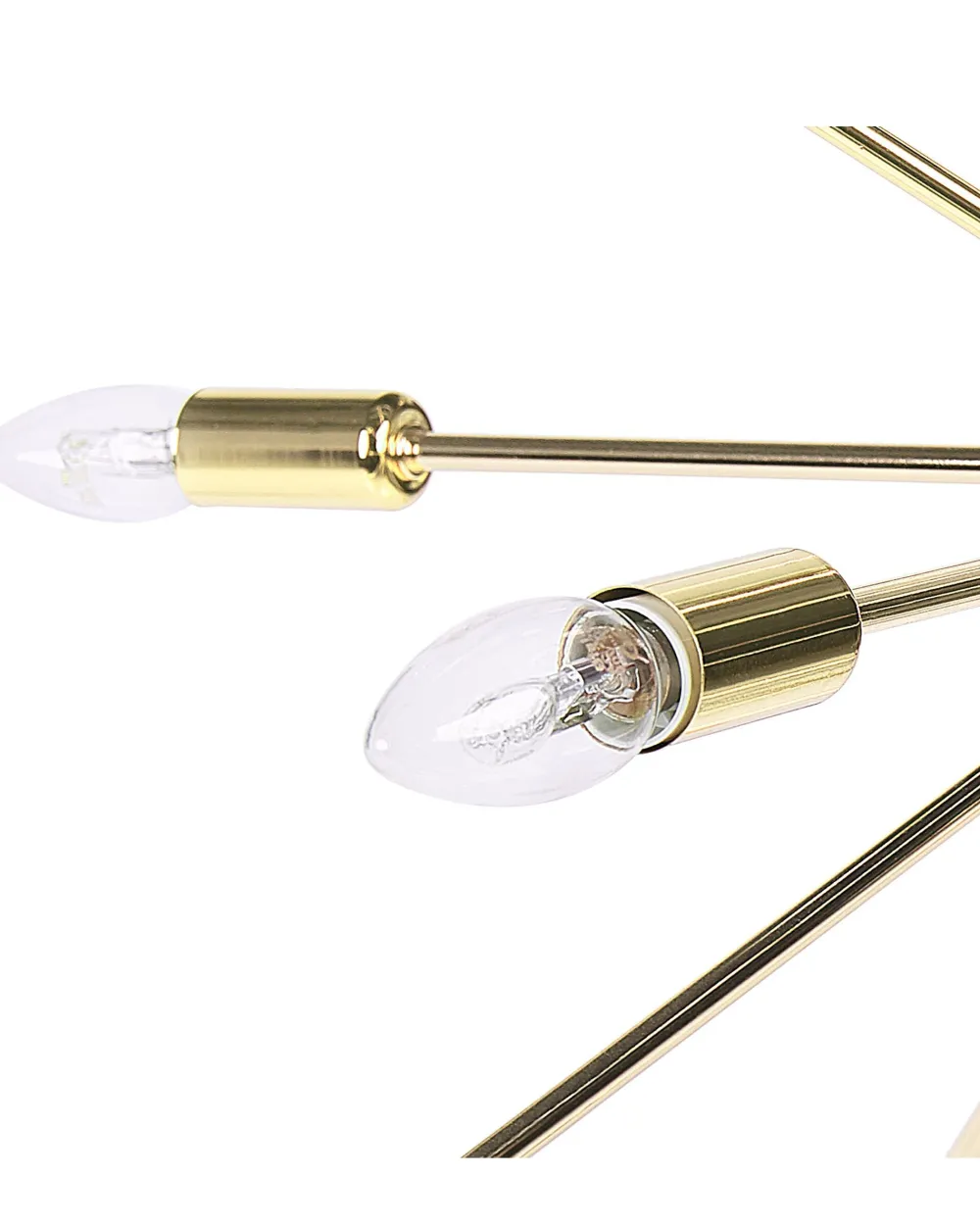 Valaisimet<Beliani Riippuvalaisin 18 Polttimoa Rauta Kulta Maguse