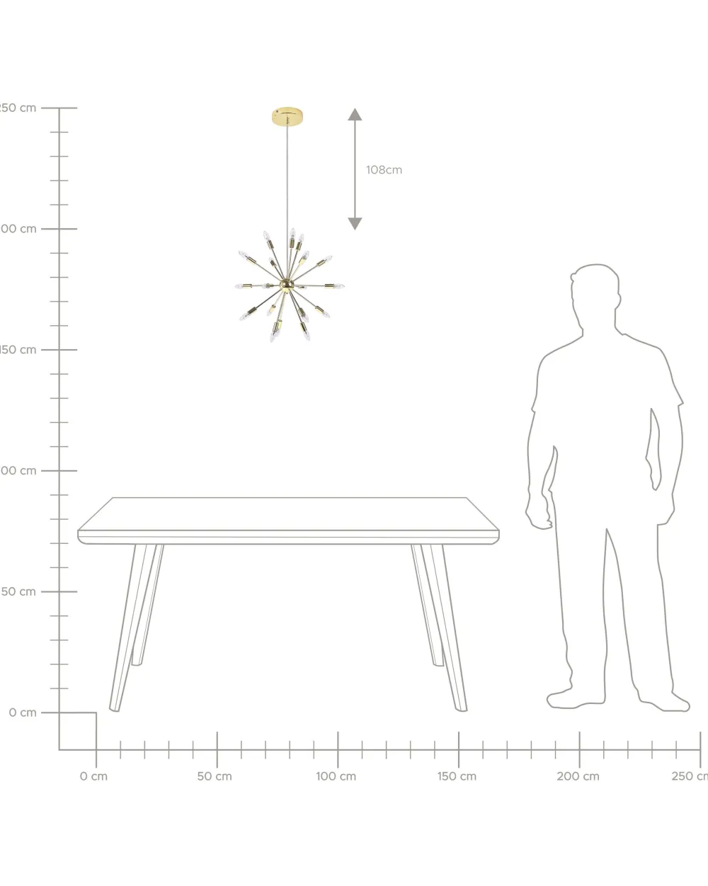 Valaisimet<Beliani Riippuvalaisin 18 Polttimoa Rauta Kulta Maguse