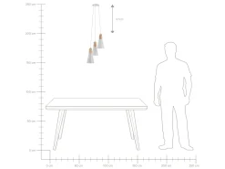 Best Beliani Riippuvalaisin 3 Polttimoa Alumiini Valkoinen Ticino