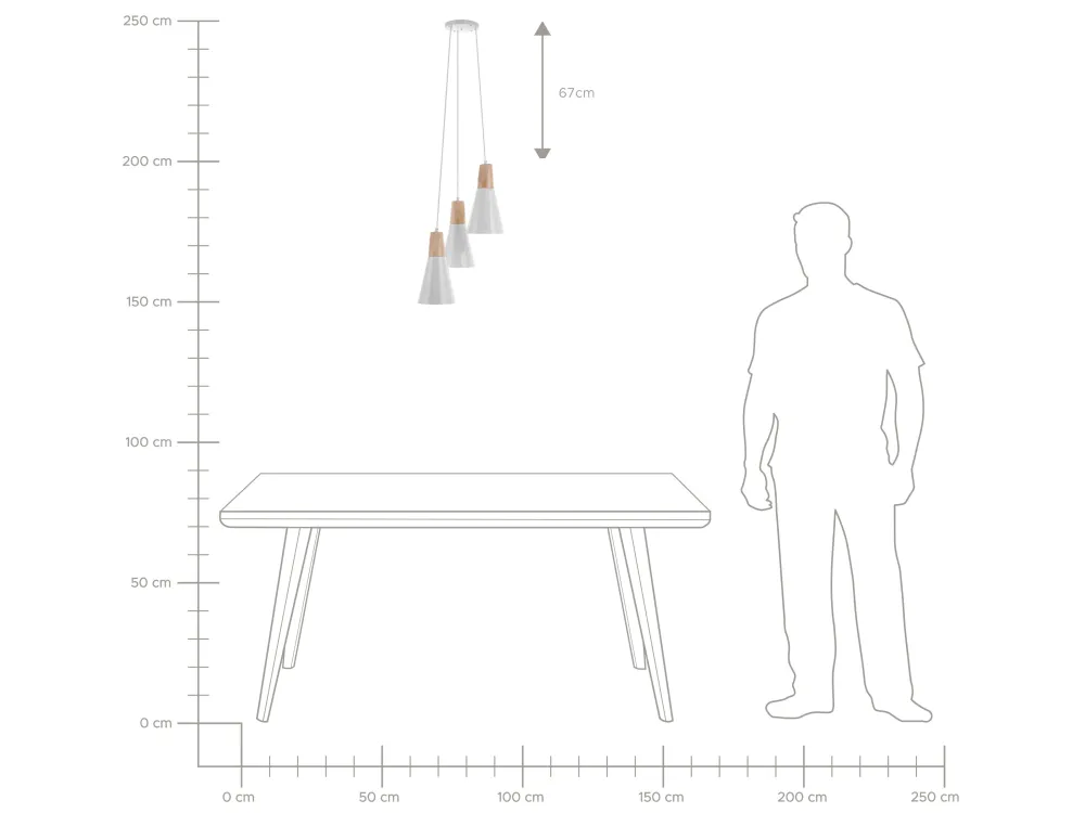 Best Beliani Riippuvalaisin 3 Polttimoa Alumiini Valkoinen Ticino