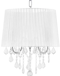 Valaisimet<Beliani Riippuvalaisin 3 Polttimoa Valkoinen Evans