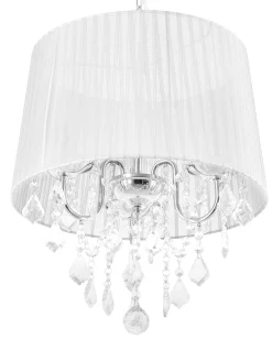 Valaisimet<Beliani Riippuvalaisin 3 Polttimoa Valkoinen Evans