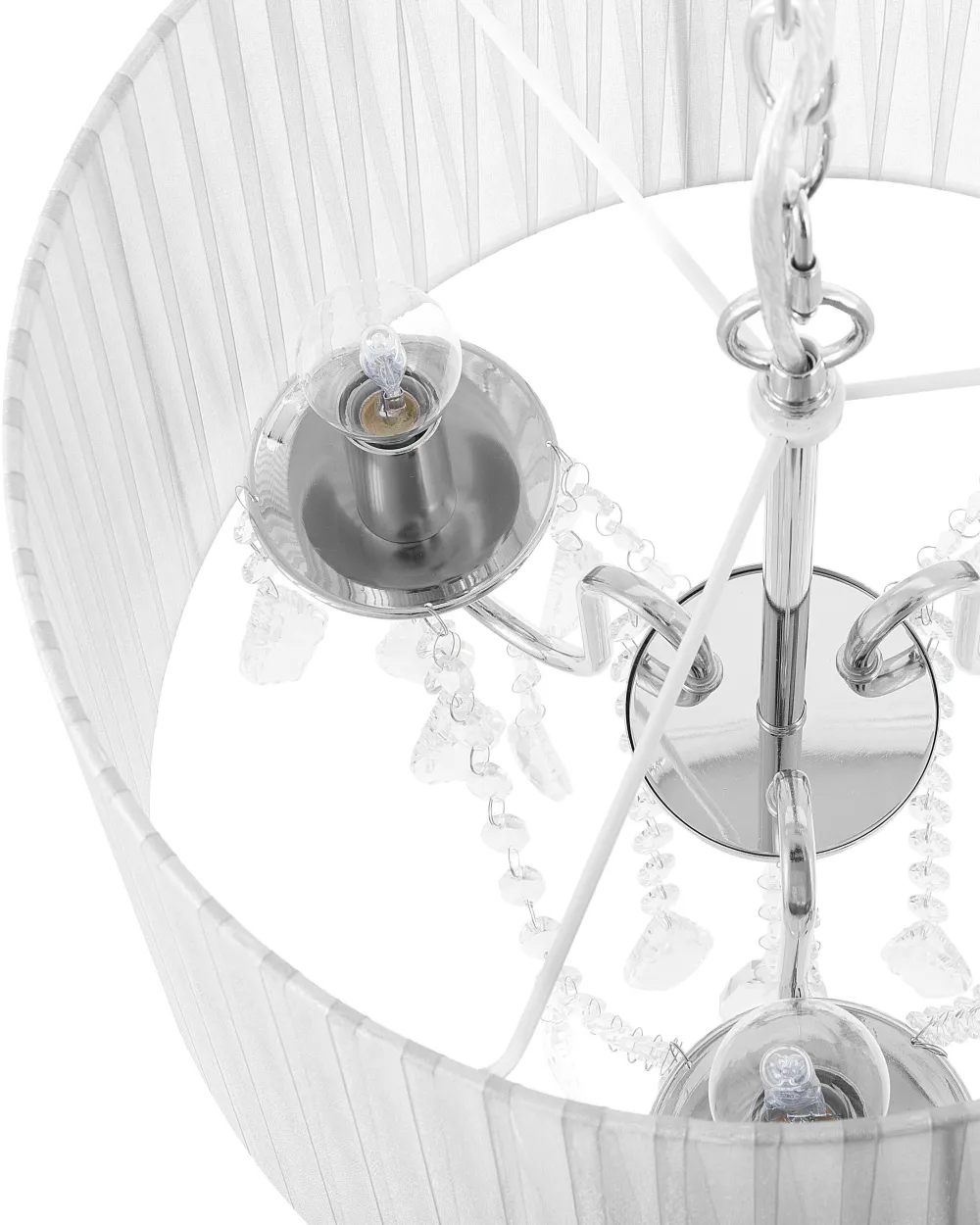 Valaisimet<Beliani Riippuvalaisin 3 Polttimoa Valkoinen Evans