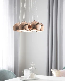 Cheap Beliani Riippuvalaisin 7 Polttimoa Metalli Kupari Olza