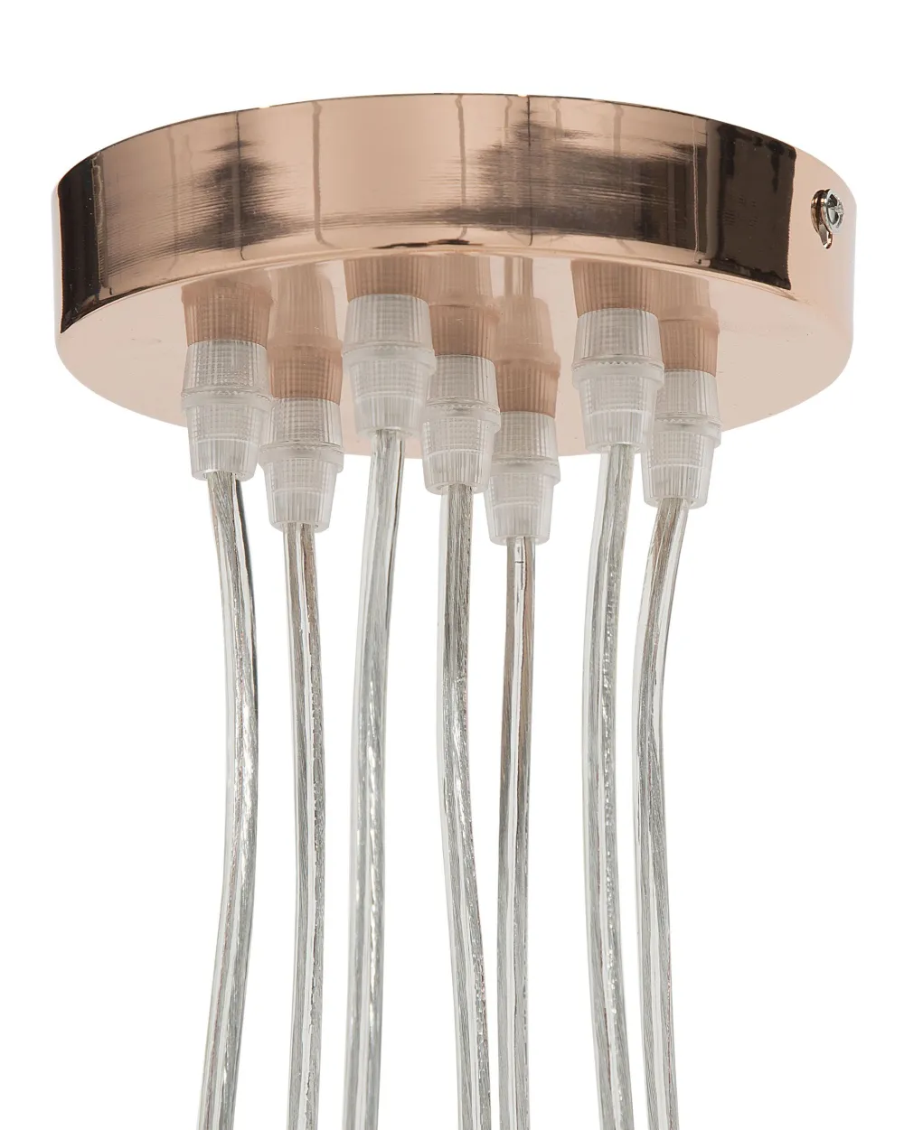 Cheap Beliani Riippuvalaisin 7 Polttimoa Metalli Kupari Olza