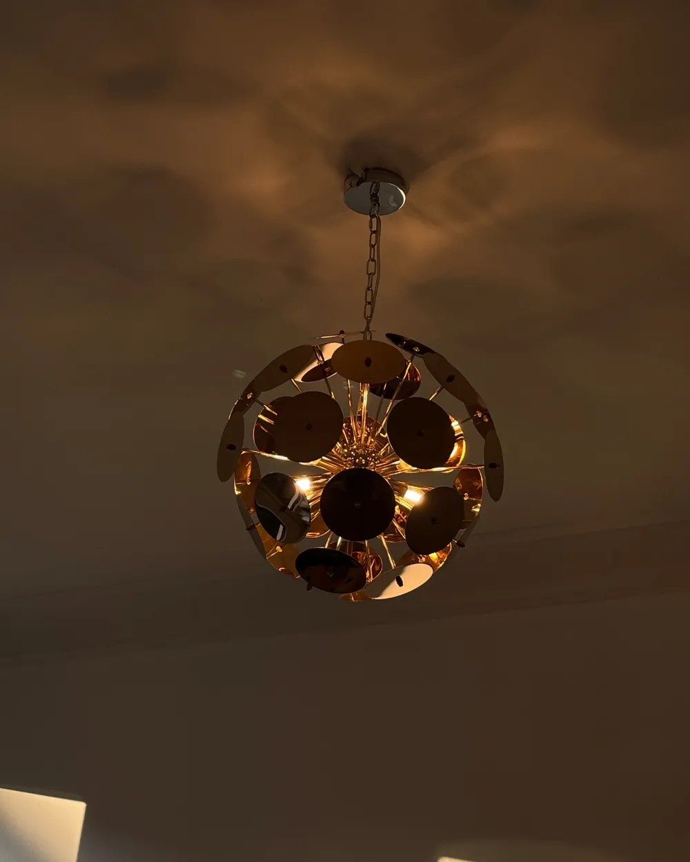 Cheap Beliani Riippuvalaisin 4 Polttimoa Ruostumaton Teras Kupari Zambezi