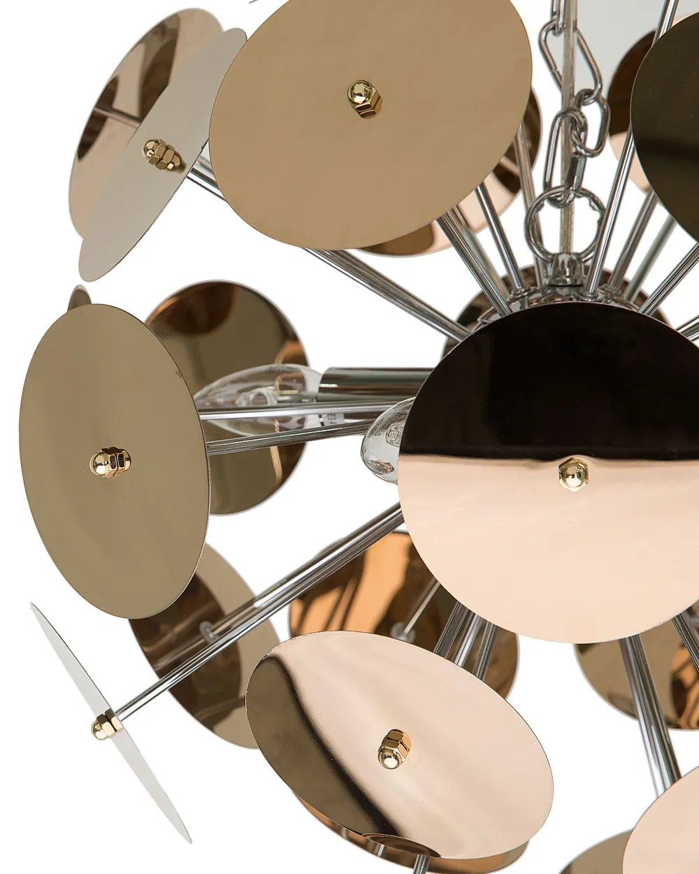 Cheap Beliani Riippuvalaisin 4 Polttimoa Ruostumaton Teras Kupari Zambezi