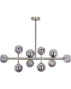 Shop Beliani Riippuvalaisin 10 Polttimoa Teras Hopea Ramis
