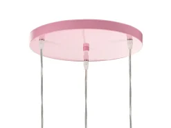 Best Beliani Riippuvalaisin 3 Polttimoa Rauta Vaaleanpunainen Rabbit