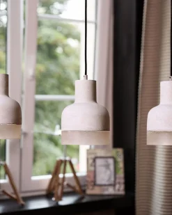 Shop Beliani Riippuvalaisin 3 Polttimoa Betoni Vaaleanharmaa Luni