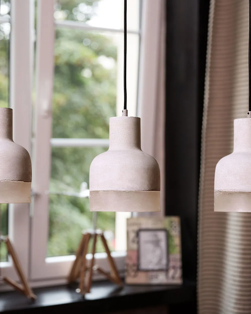 Shop Beliani Riippuvalaisin 3 Polttimoa Betoni Vaaleanharmaa Luni