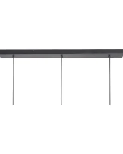 Valaisimet<Beliani Riippuvalaisin 3 Polttimoa Mangopuu Tumma Puu Manjeera