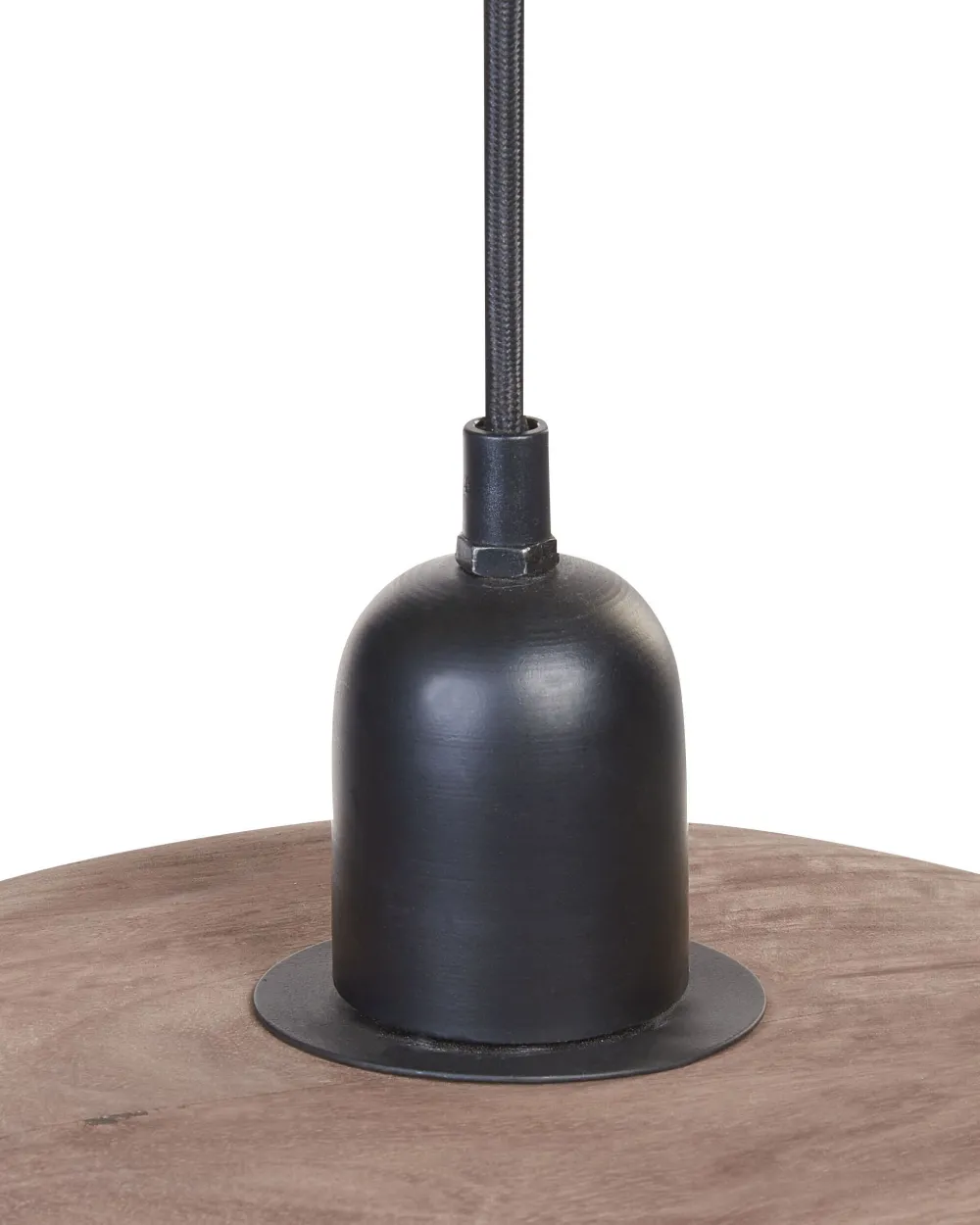 Valaisimet<Beliani Riippuvalaisin 3 Polttimoa Mangopuu Tumma Puu Manjeera