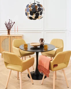 Best Sale Beliani Riippuvalaisin 4 Polttimoa Metalli Musta/Kulta Maritsa