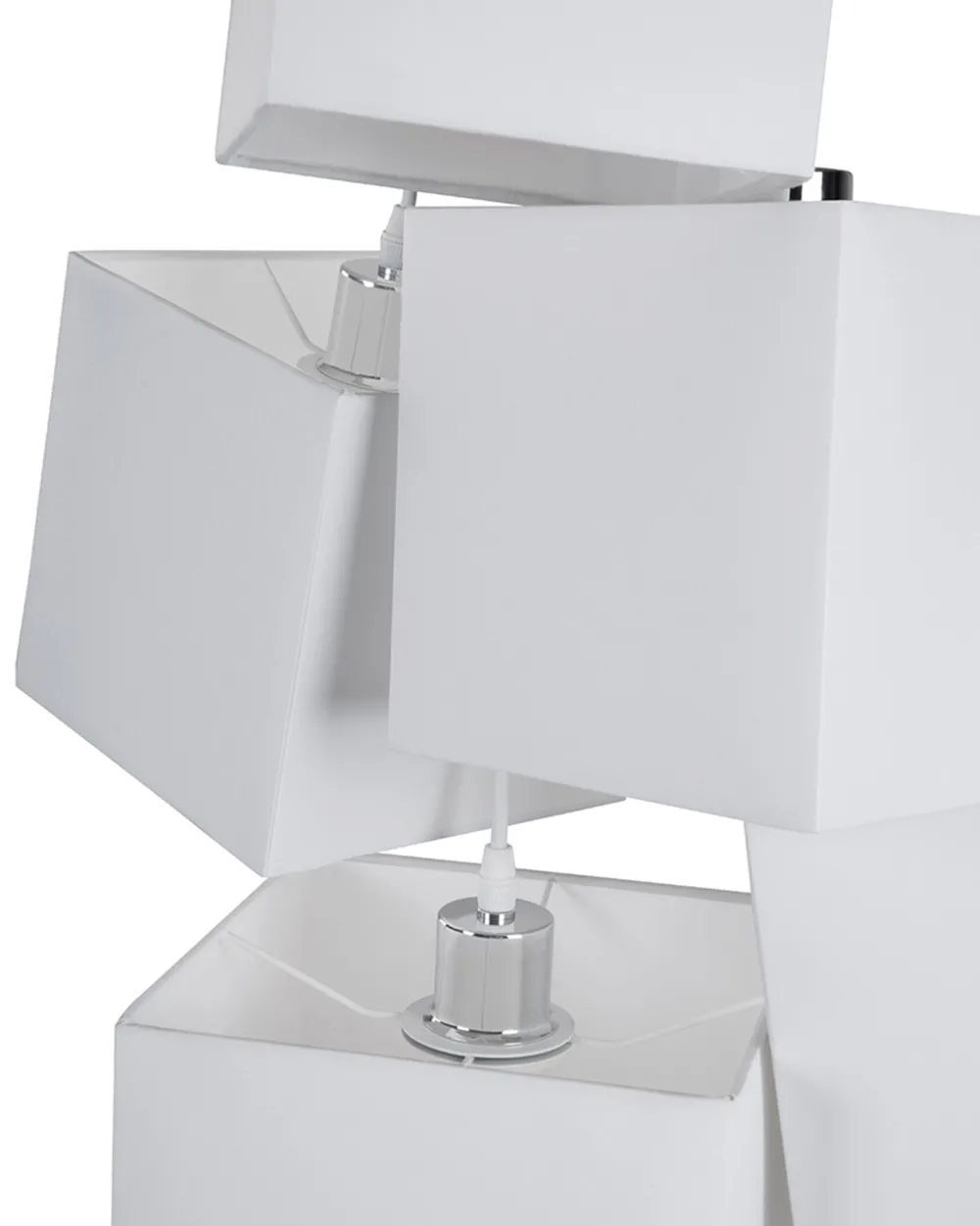 Valaisimet<Beliani Riippuvalaisin 5 Polttimoa Kangas Valkoinen Mesta