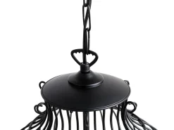 Discount Beliani Riippuvalaisin 3 Polttimoa Rauta Musta Harmen