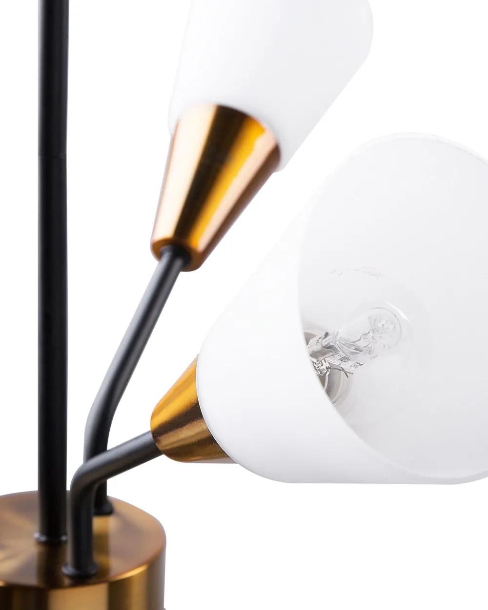 Valaisimet<Beliani Riippuvalaisin 6 Polttimoa Metalli Valkoinen/Kulta Aroyo