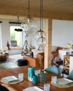 Online Beliani Riippuvalaisin 3 Polttimoa Lasi Kirkas Ladon