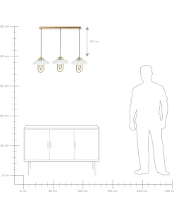 Valaisimet<Beliani Riippuvalaisin 3 Polttimoa Metalli Kulta/Valkoinen Nattai