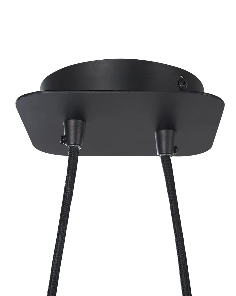 Cheap Beliani Riippuvalaisin 2 Polttimoa Kangas Musta Fucino