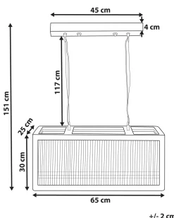 Valaisimet<Beliani Riippuvalaisin 2 Polttimoa Mangopuu/Lasi Vaalea Puu Penna