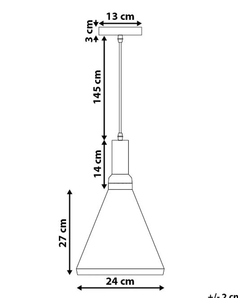 Best Beliani Riippuvalaisin Alumiini Musta Mackenzie