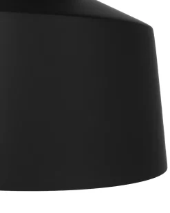 Valaisimet<Beliani Riippuvalaisin Alumiini Musta Danube