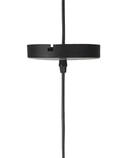 Valaisimet<Beliani Riippuvalaisin Alumiini Musta Danube