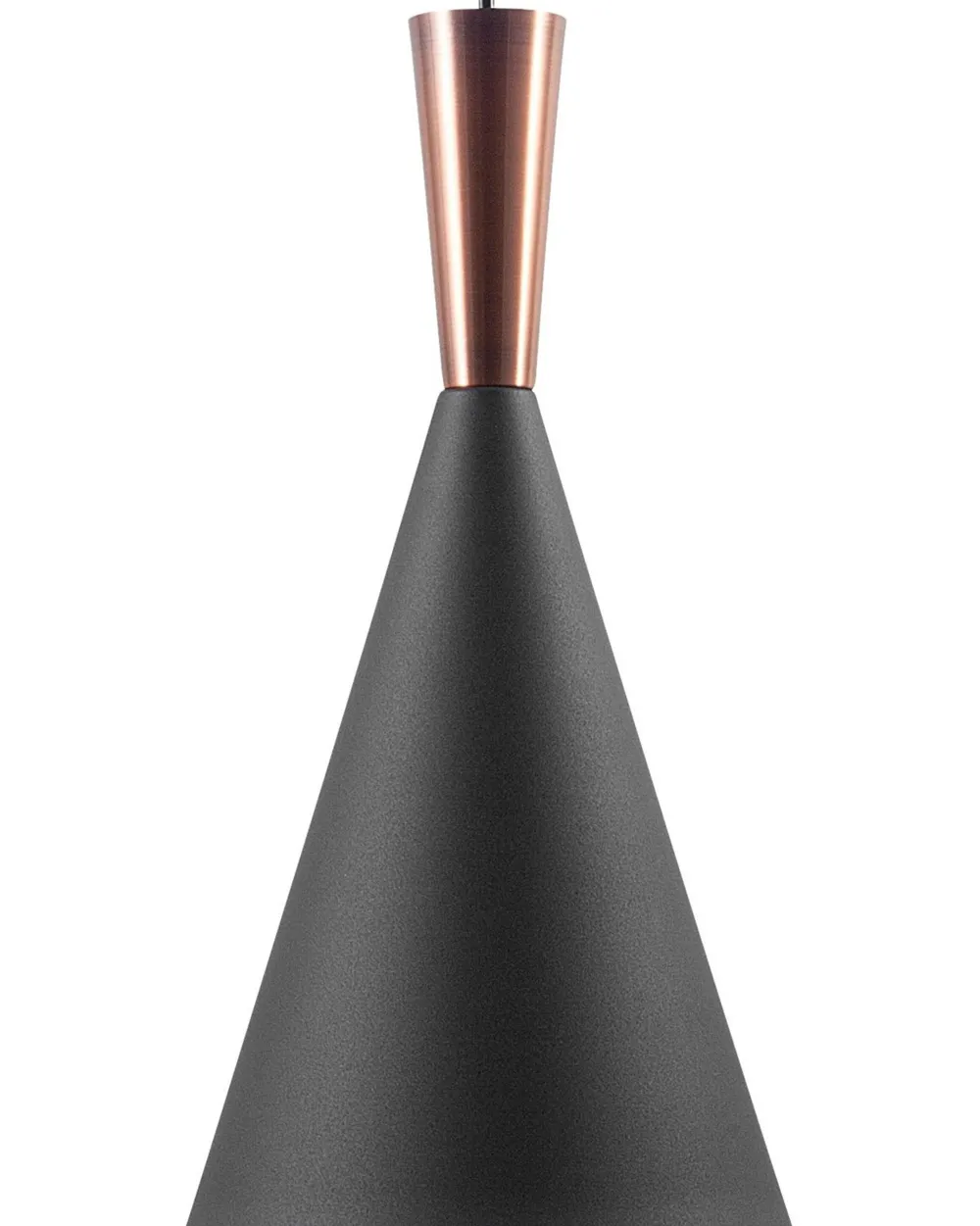 Valaisimet<Beliani Riippuvalaisin Alumiini Musta/Kupari Tagus