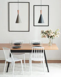 Valaisimet<Beliani Riippuvalaisin Alumiini Musta/Kupari Tagus