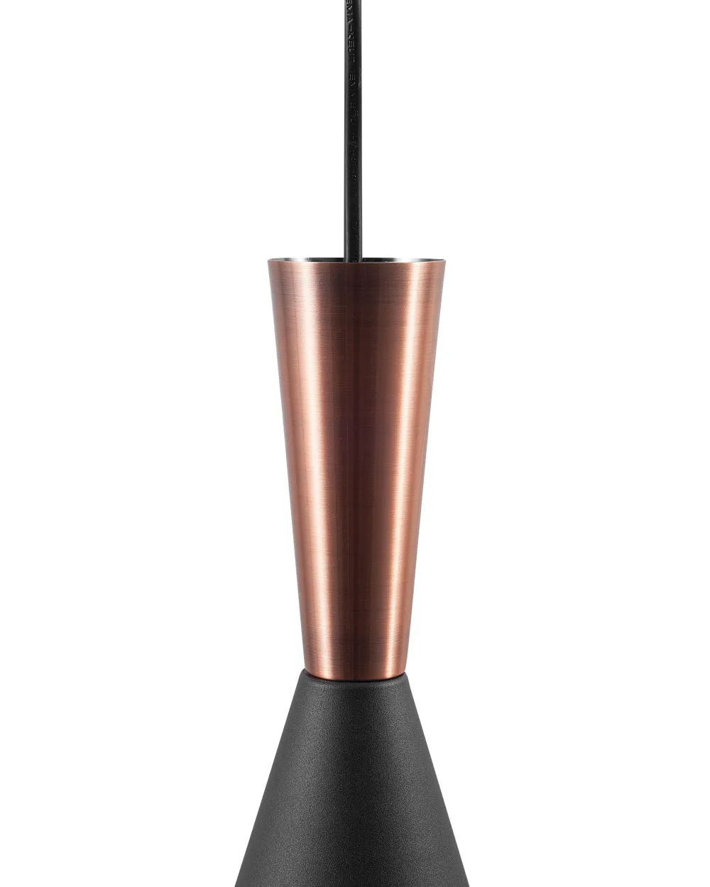 Valaisimet<Beliani Riippuvalaisin Alumiini Musta/Kupari Tagus