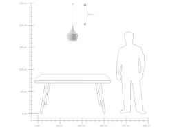 Online Beliani Riippuvalaisin Alumiini Valkoinen Fraser