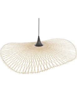 Best Beliani Riippuvalaisin Bambu Iso Vaalea Puu Floyd