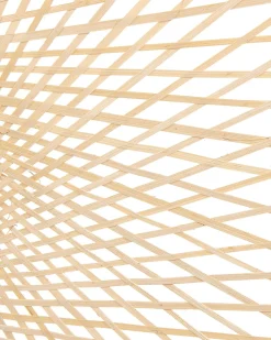 Best Beliani Riippuvalaisin Bambu Iso Vaalea Puu Floyd