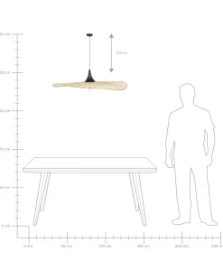 Sale Beliani Riippuvalaisin Bambu Pieni Vaalea Puu Floyd