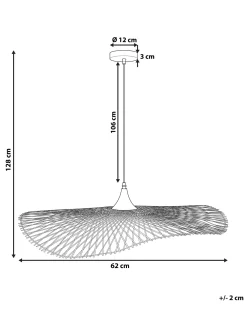 Sale Beliani Riippuvalaisin Bambu Pieni Vaalea Puu Floyd