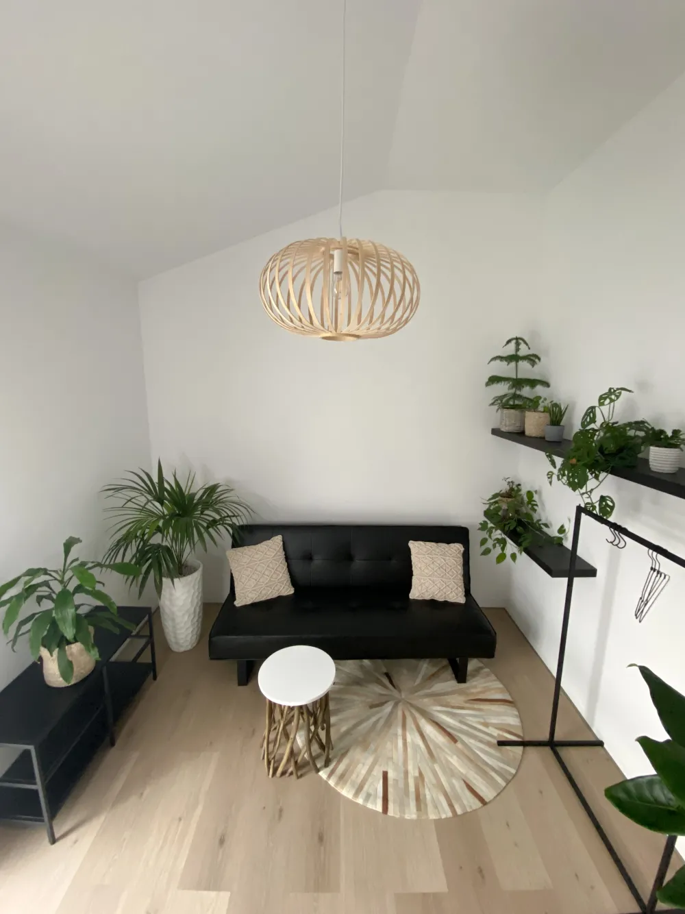 Fashion Beliani Riippuvalaisin Bambu Vaalea Puu Havel