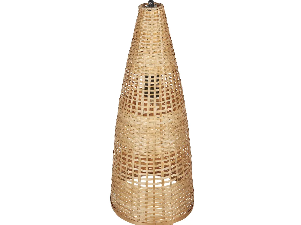 Valaisimet<Beliani Riippuvalaisin Bambu Vaalea Puu Suam