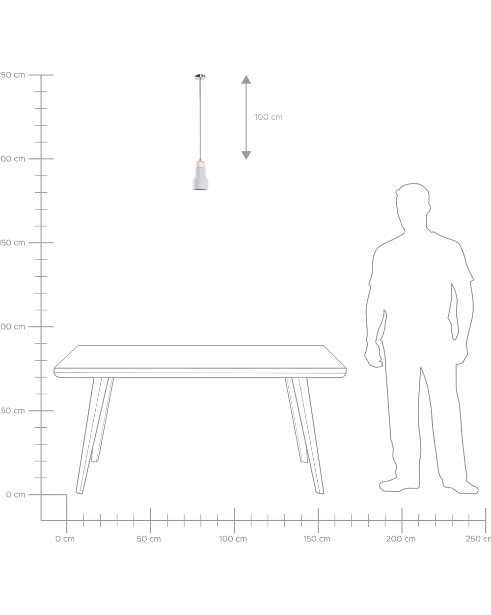 Valaisimet<Beliani Riippuvalaisin Betoni Vaaleanharmaa Apure