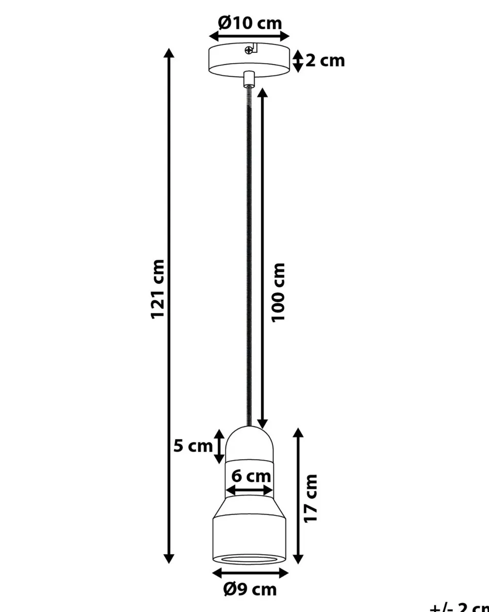 Valaisimet<Beliani Riippuvalaisin Betoni Vaaleanharmaa Apure