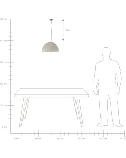 New Beliani Riippuvalaisin Betoni Vaaleanharmaa Tanana