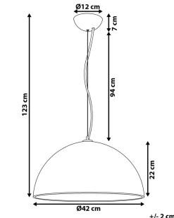 New Beliani Riippuvalaisin Betoni Vaaleanharmaa Tanana