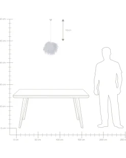 Cheap Beliani Riippuvalaisin Hoyhen Valkoinen Drava