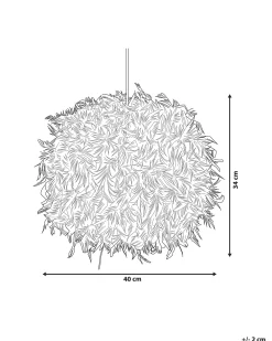 Cheap Beliani Riippuvalaisin Hoyhen Valkoinen Drava