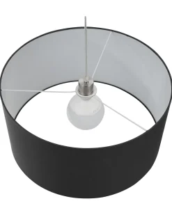 Valaisimet<Beliani Riippuvalaisin Kangas Musta Elbe