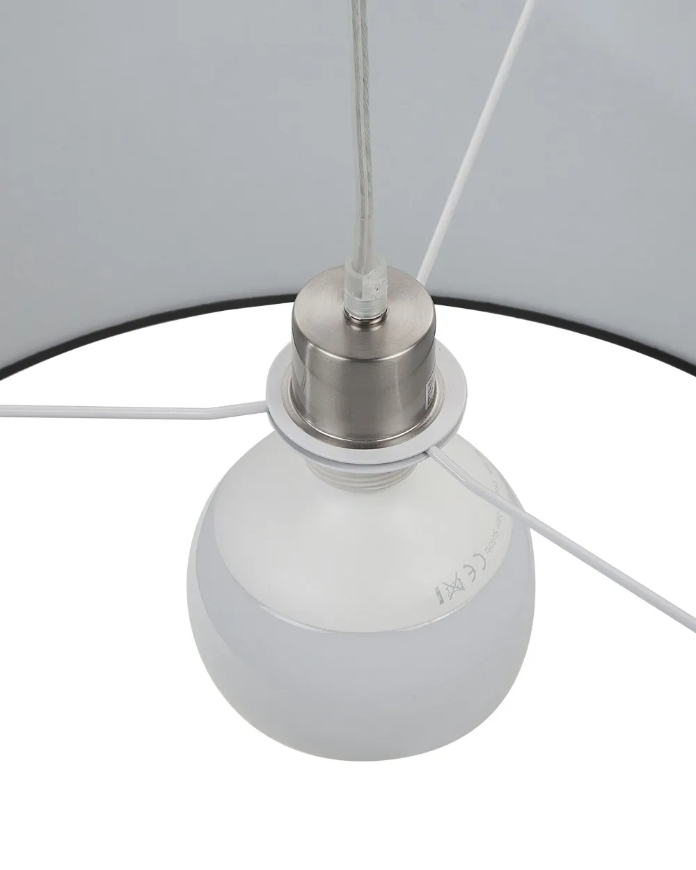 Valaisimet<Beliani Riippuvalaisin Kangas Musta Elbe