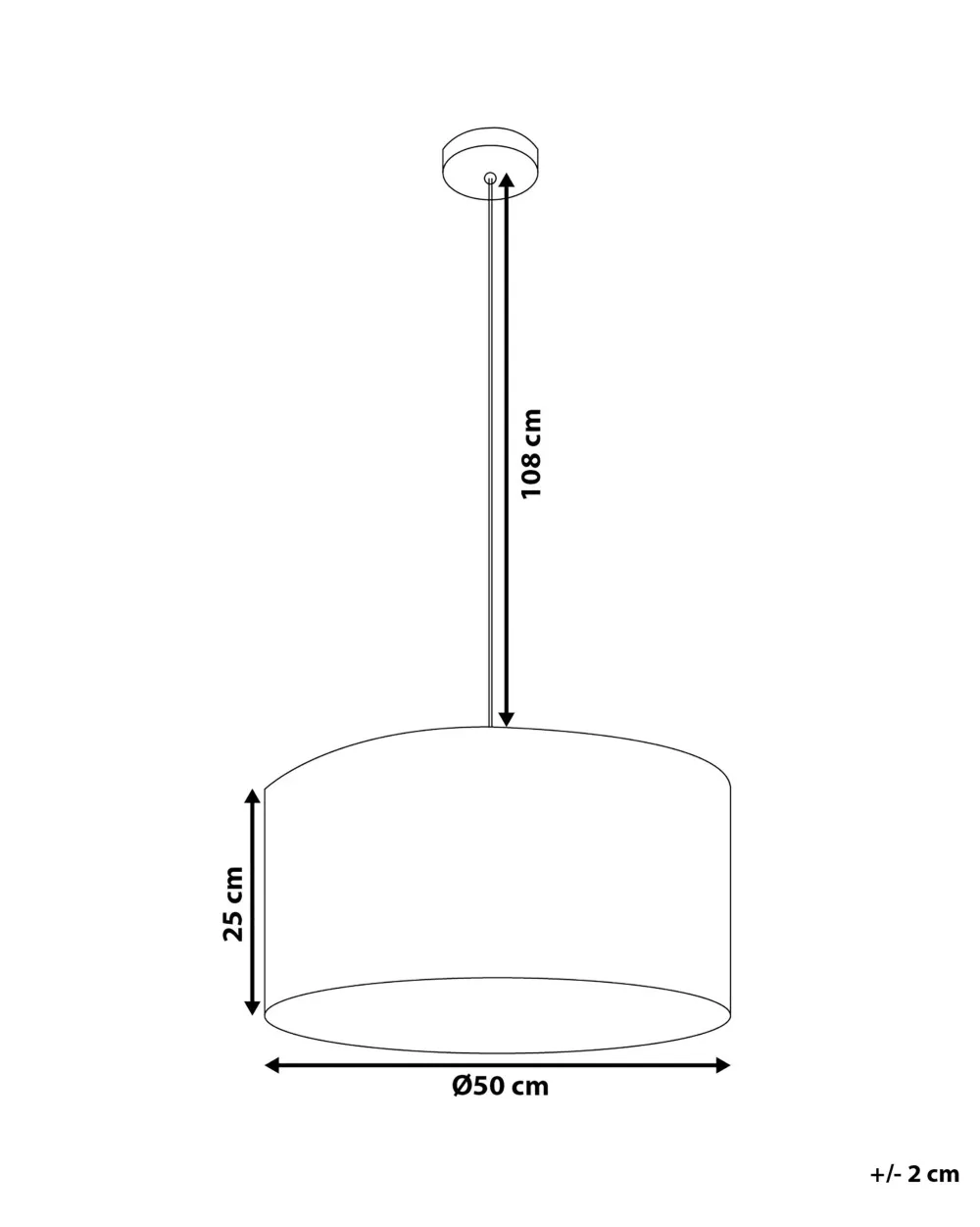 Flash Sale Beliani Riippuvalaisin Kangas Ruskea Elbe