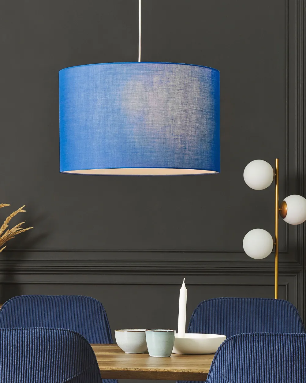 Fashion Beliani Riippuvalaisin Kangas Sininen Dulce