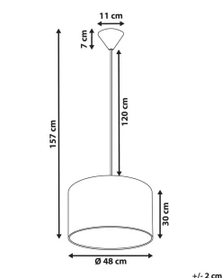 Lastenhuone<Beliani Riippuvalaisin Kangas Valkoinen/Vihrea Kells