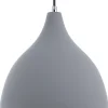 Valaisimet<Beliani Riippuvalaisin Kipsi Vaaleanharmaa Lambro